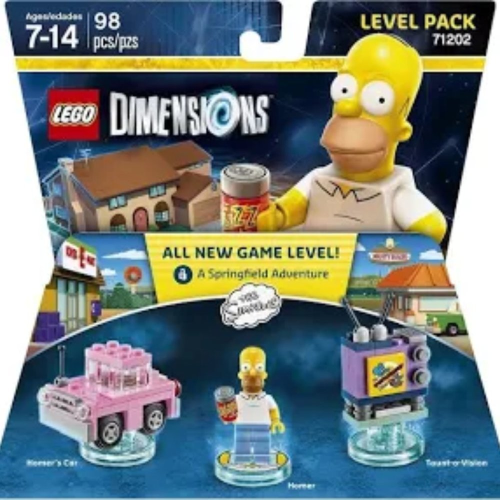 LEGO Dimensions Homer Simpson fun level pack 71202 New in Package retired